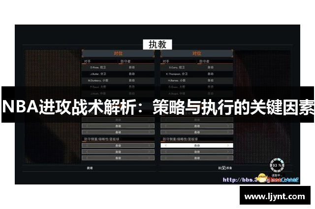 NBA进攻战术解析：策略与执行的关键因素